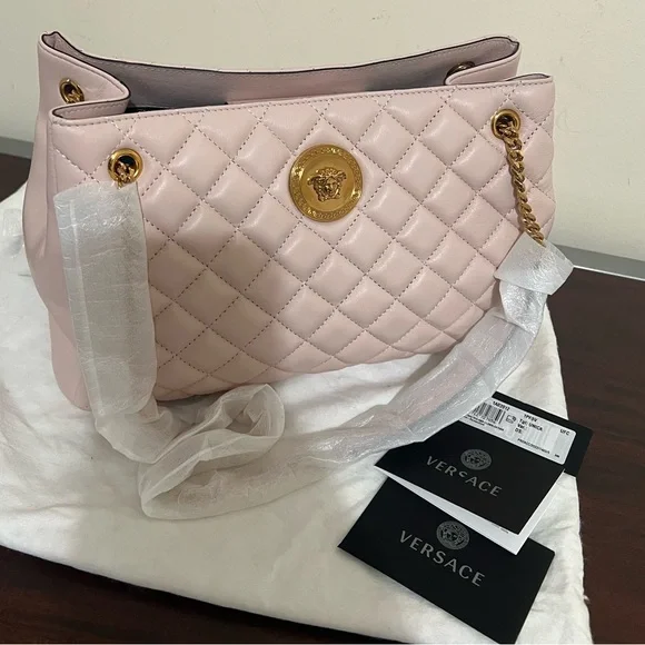 NEW VERSACE NAPPA SHOULDER BAG - Picture 3 of 14